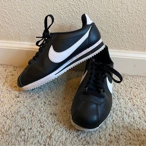 Black & White Nike Cortez sneakers